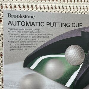 Brookstone Automatic Putting Cup Improve Putting Portable Light Weight Adults